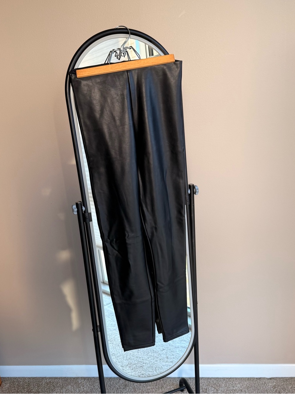 Abercrombie & Fitch Black Faux Leather Leggings - Slim Fit